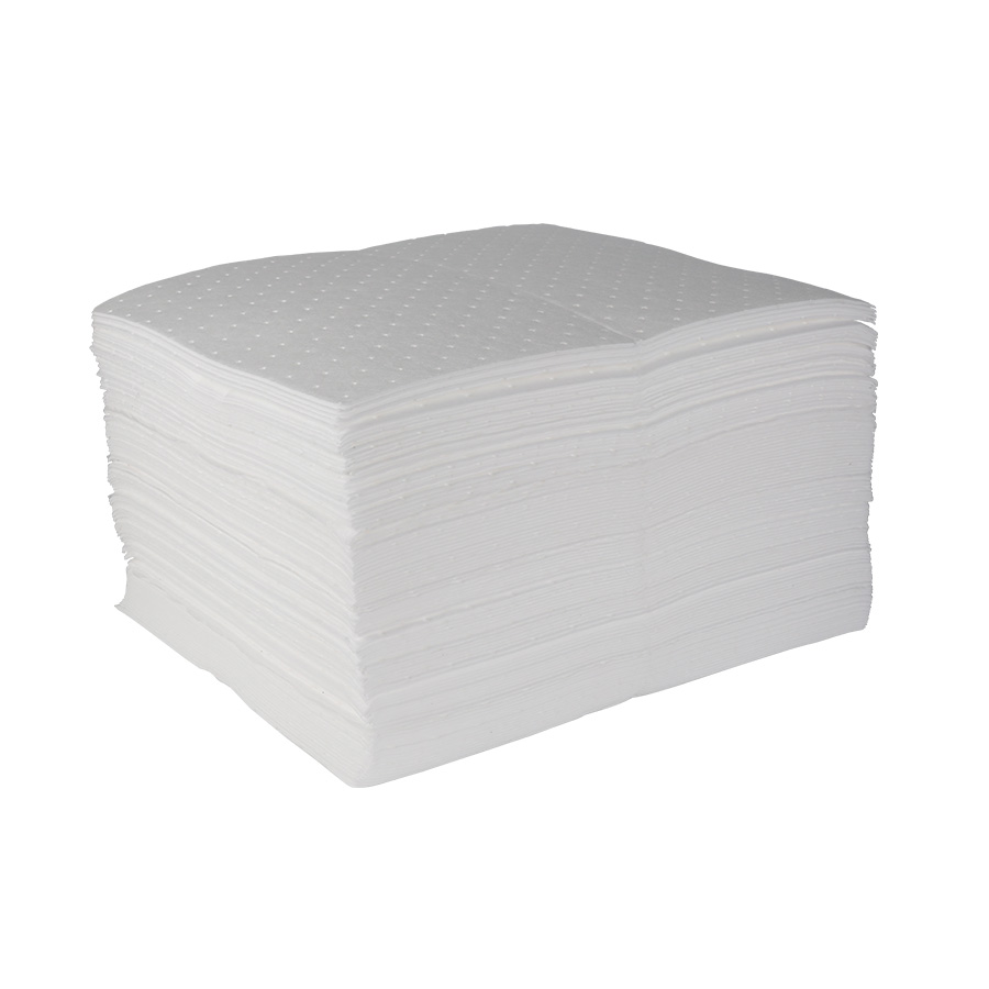 Oil Only Absorbent Pads, Dimpled, Perforated, Medium Weight - AS01013W